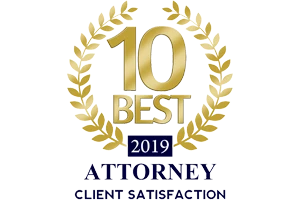 10 Best 2019 Attorney Client Satisfaction - Badge